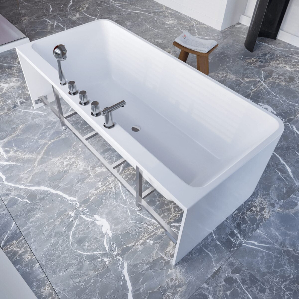 Wanna przyścienna z bateriami 170 cm SPA200 - SWISS MEYER exclusive