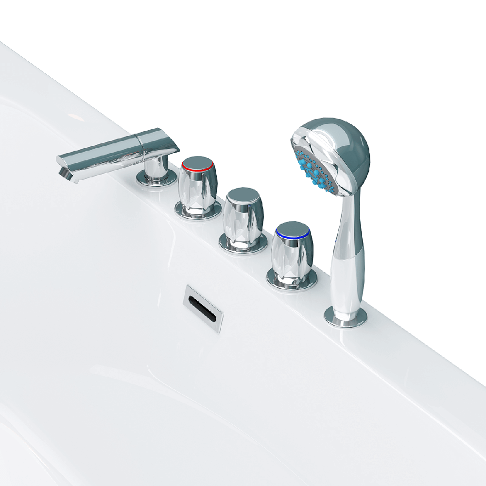 Wanna przyścienna z bateriami 170 cm SPA200 - SWISS MEYER exclusive