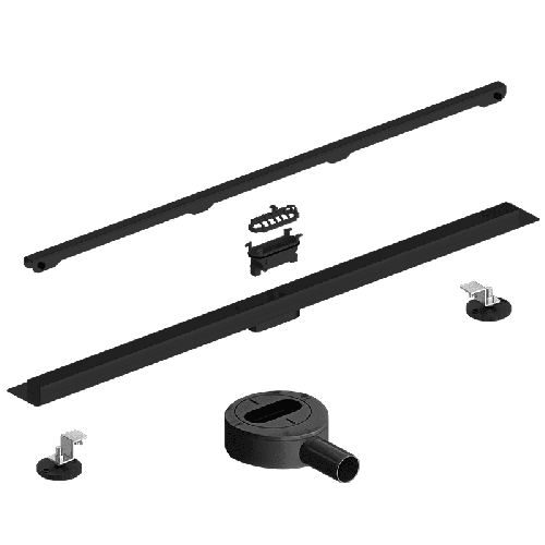 Odpływ liniowy 100 cm czarny - SLIM 360 SS - obrotowy - SWISS MEYER