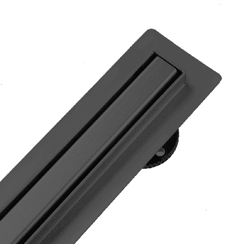Odpływ liniowy 100 cm czarny - SLIM 360 SS - obrotowy - SWISS MEYER