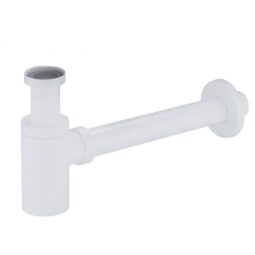 Syfon umywalkowy okrągły mosiężny BIAŁY