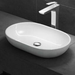 Umywalka nablatowa z konglomeratu 54 x 34 - CAS SWISS MEYER