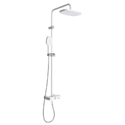 Zestaw prysznicowy natynkowy z deszczownicą DK-1199 BIAŁY