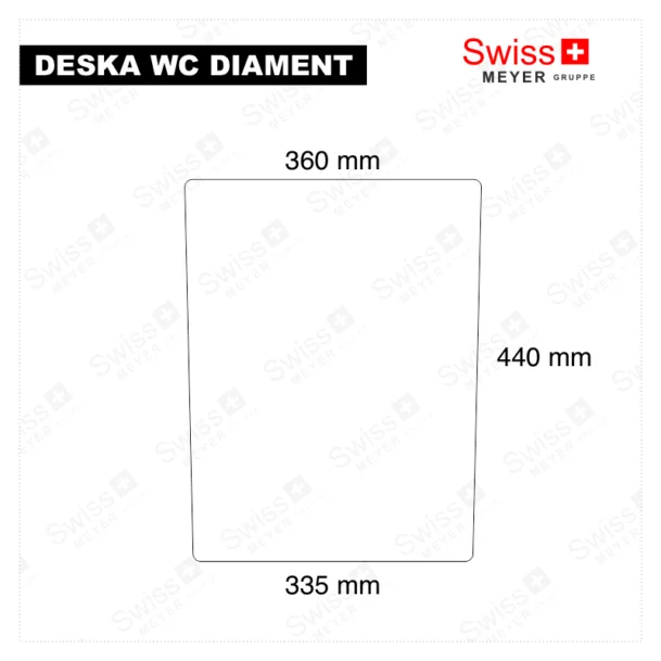 Deska WC kompakt DIAMENT