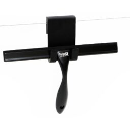 Czarna ściągaczka wody do szyb kabiny prysznicowej