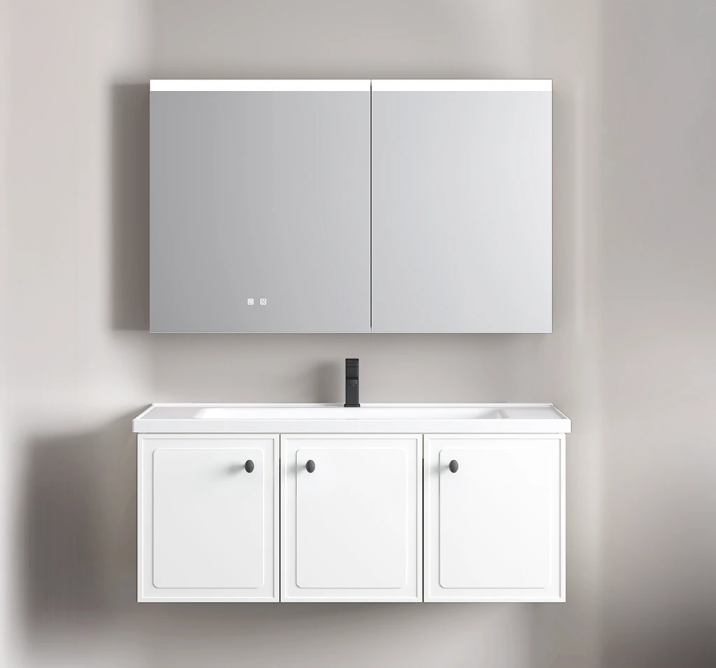 Zestaw Szafka - 100cm, umywalka, lustro z szafką - SU-819 - SWISS MEYER