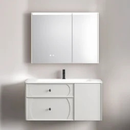 Zestaw Szafka - 100cm, umywalka, lustro z szafką - SU-824 - SWISS MEYER