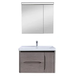 Zestaw Szafka - 80cm, umywalka, lustro z szafką - SU-839 - SWISS MEYER