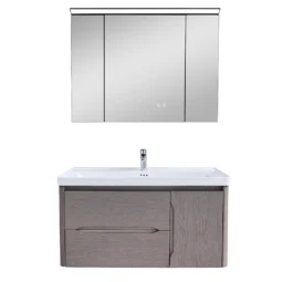Zestaw Szafka - 100cm, umywalka, lustro z szafką - SU-839 - SWISS MEYER