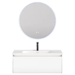 Zestaw Szafka - 100cm, umywalka, lustro z szafką - SU-809 - SWISS MEYER