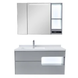 Zestaw Szafka - 100cm, umywalka, lustro z szafką - SU-827 - SWISS MEYER
